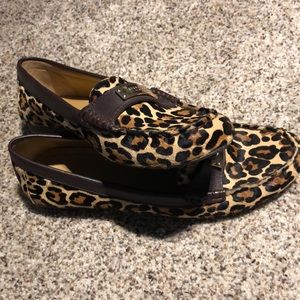 Cheetah print Coach loafers